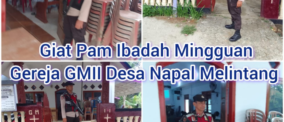 Jaga Kondusifitas Saat Ibadah Minggu, Polsek Pino Raya Lakukan  Pengamanan di GMII 