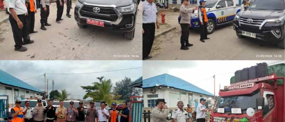 Pastikan Berjalan dengan Aman, Polsek KSKP Pulau Baai Monitoring Keberangkatan Kapal di Dermaga ASDP 