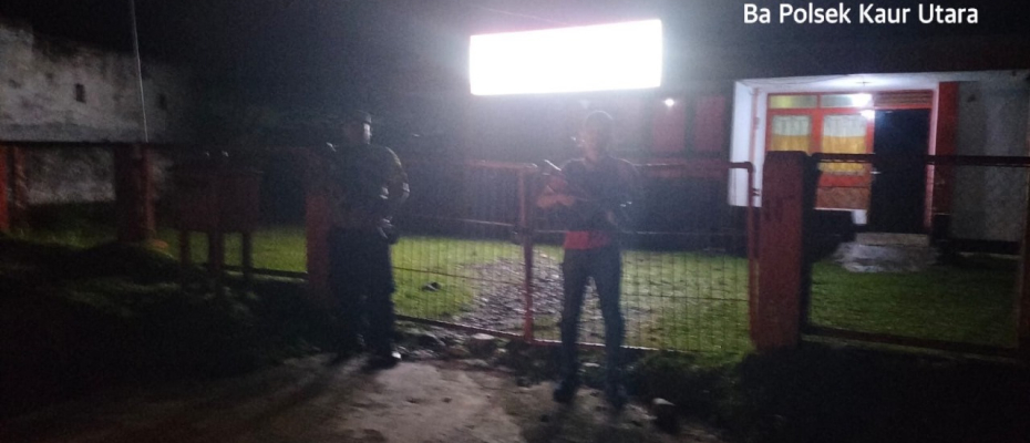 Piket Yanmas Polsek Kaur Utara Lakukan Monitoring Tempat Rawan Kamtibmas, Antisipasi Tindak Pidana 3C 