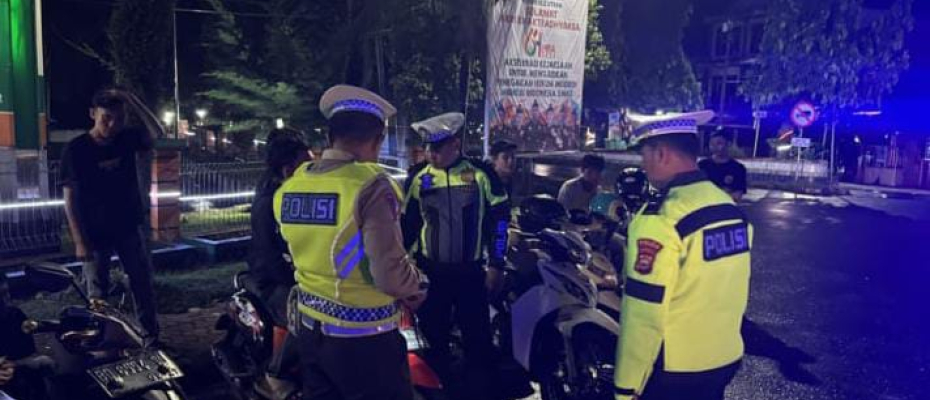 Polres BU Laksanakan Blue Sky Patrol Gina Menjaga Situasi Kondusifitas di Bengkulu Utara 