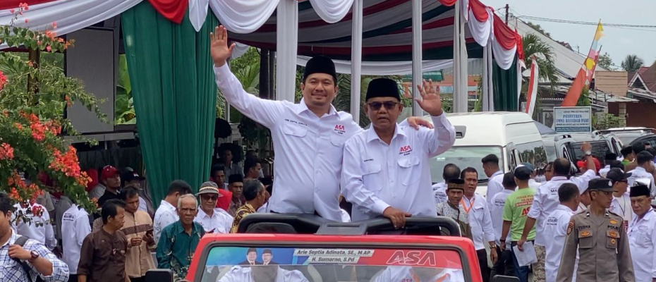 Dengan Dukungan 10 Partai Politik, Pasangan Arie-Sumarno Resmi Daftarkan Diri ke KPU Bengkulu Utara