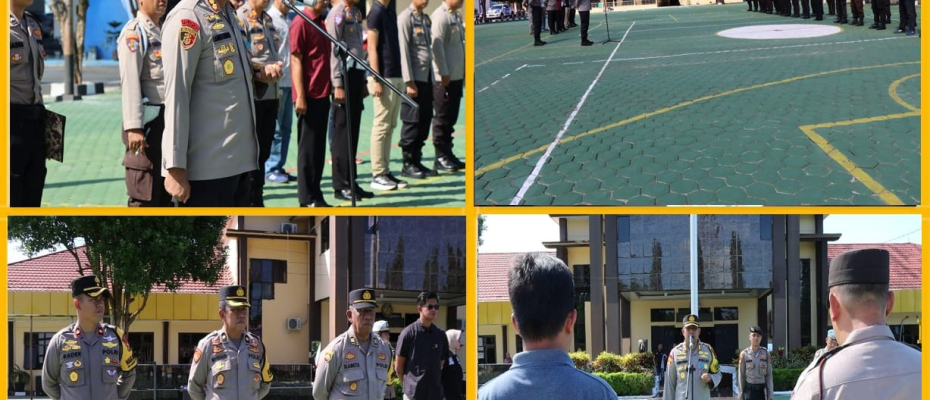 Apel Siaga Polres Bengkulu Utara dalam Pengamanan Pelantikan Presiden dan Wakil Presiden Terpilih 2024-2029