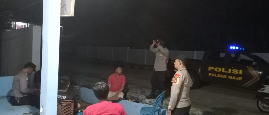 Personel Polsek Maje Patroli Rutin Pengawasan Kamtibmas di Wilayah Hukum 