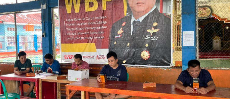 Lapas Curup Berikan Layanan Video Call Gratis di Hari Libur Dengan Pengawasan Petugas