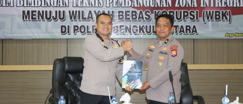 Prioritas Meraih ZI Menuju WBK, Polres Bengkulu Utara Ikuti Bimtek Pembangunan Zona Integritas 