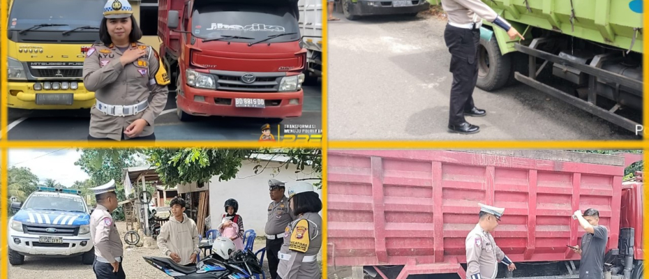 Puluhan Kendaraan Terjaring Sweeping Satlantas di Jalur Arga Makmur - Air Besi - Bengkulu