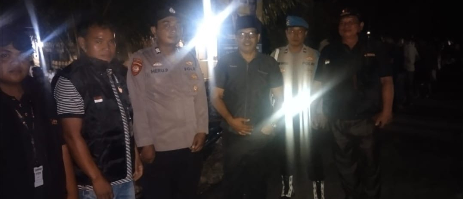Pastikan Berjalan Aman, Polsek V Koto Polres Mukomuko Laksanakan Pengamanan Kampanye Pertemuan Terbatas