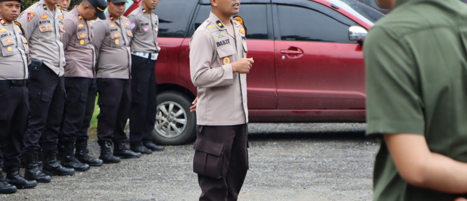 Polres Mukomuko Laksanakan Pengamanan Kampanye Akbar di Kecamatan Penarik