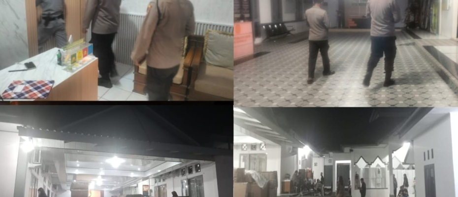 Pastikan Keamananan, Satgas Preventif Subsatgas Pengamanan Kantor KPU Kota Bengkulu