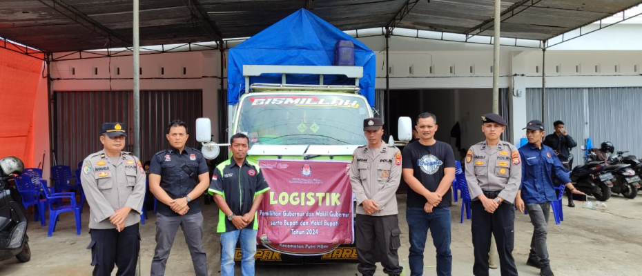 Polres Bengkulu Utara Amankan Distribusi Logistik Pilkada 2024 ke PPK