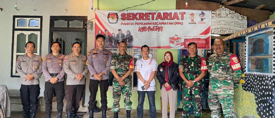 Logistik Pilkada di PPK Kabawetan Dijaga Ketat TNI-Polri Pasca Pungut Suara