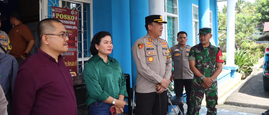 Pastikan Aman dan Lancar, Kapolres Lebong Monitoring Pleno Terbuka PPK