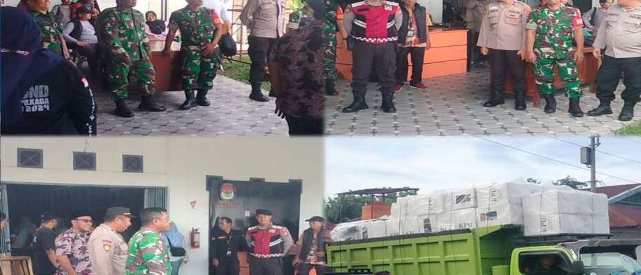 Subsatgaswil Muara Bangkahulu Kawal Logistik Pemilukada 2024 dari PPK Muara Bangkahulu ke KPU Kota Bengkulu 