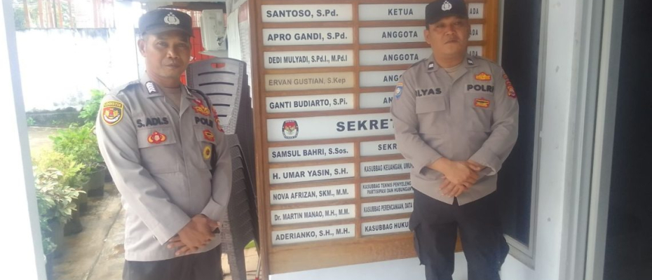 Pasca Pelaksanaan Pilkada Polres Bengkulu Utara Perketat Kantor Pelaksana Pemilu Antisipasi Gangguan Kamtibmas