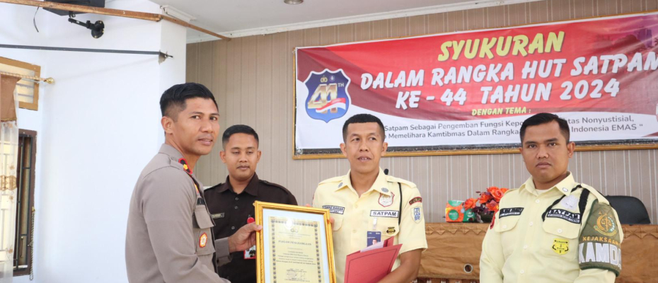 Polres Lebong Gelar Peringatan dan Syukuran HUT Satpam ke-44