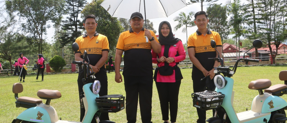 Jaga Kesehatan Tubuh, Polres Kepahiang Laksanakan Olahraga Bersama Dengan Bhayangkari