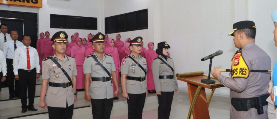 Kapolres Kepahiang Pimpin Serah Terima Jabatan Perwira Polres Kepahiang
