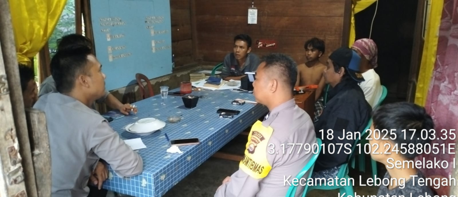 Problem Solving, Polsek Lebong Tengah Mediasi Perkara Pencurian