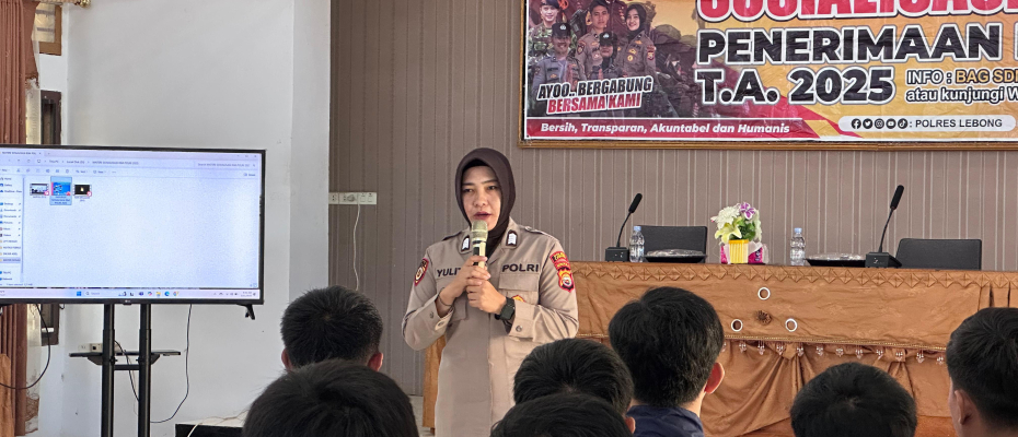 Undang Pelajar SMA Sederajat, Polres Lebong Sosialisasi Penerimaan Polri 